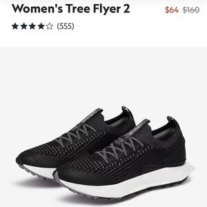 Allbirds Women's Tree Flyer 2 Black Athletic Shoes